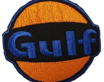 Gulf embroidered IRON ON PATCH Aufnäher Parche brodé patche toppa racing suzuki 