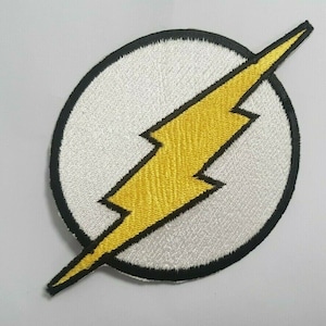 Lightning Black Bolt Flash Light Thunder Cartoon Children Iron-On Patches-Logo