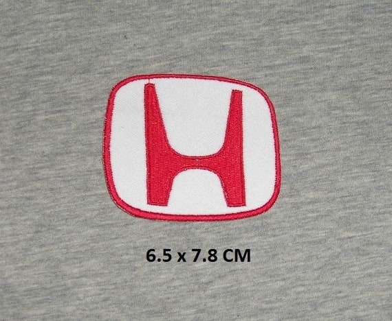 Embroidered Honda Racing H- Cut Out Bike Car Racing Logo
