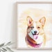 PRINTABLE or PRINTED | Dog Watercolor Art | Your Dog | Pet Portrait | Home Decor | Digital Download | Housewarming Gift | Pet Art