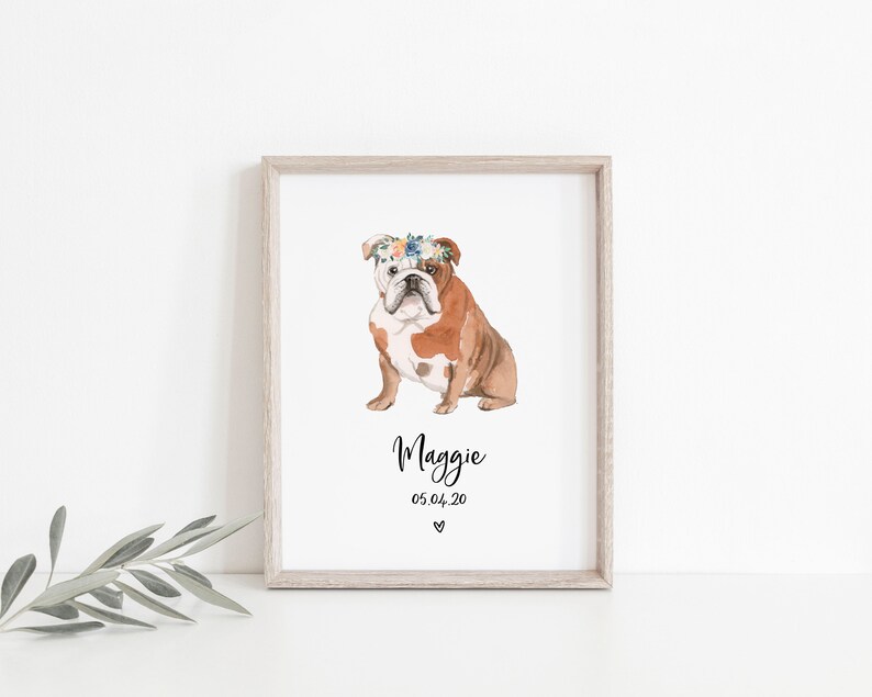 Digital Download Custom Pet Portrait Choose Your Pet Gifts For Pet Lovers Gifts For Her Personalized Pet Print PRINTABLE
