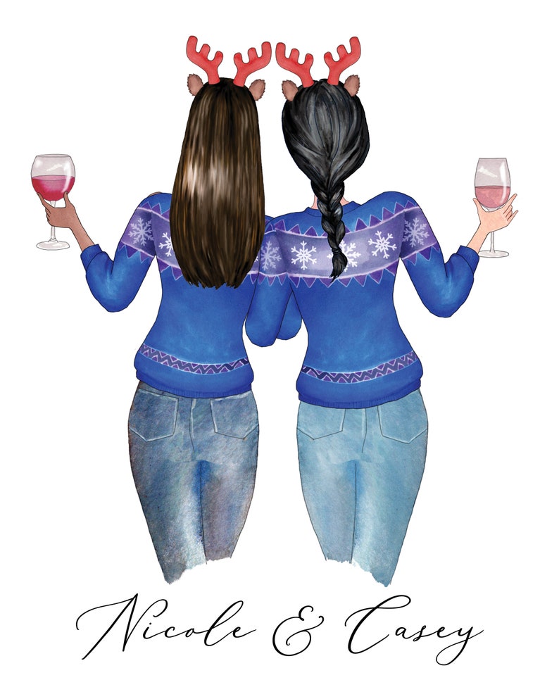 WE EDIT PRINTABLE Custom Best Friend Art Friendship Gift Etsy