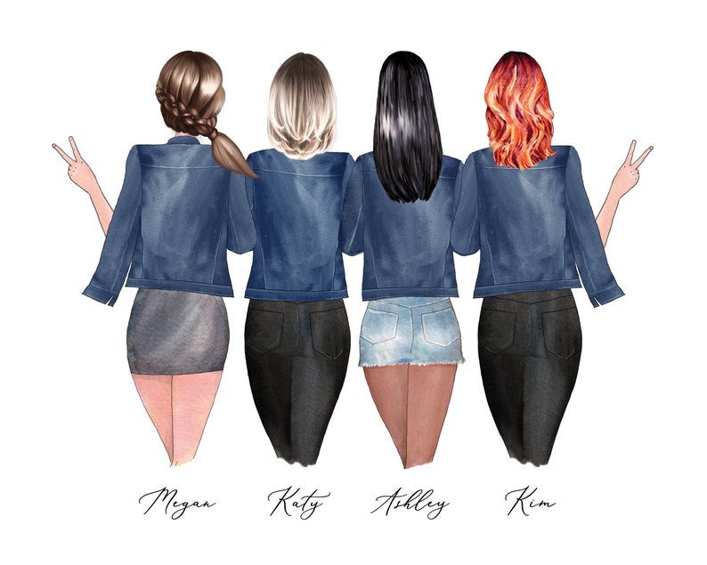 WE EDIT PRINTABLE Custom Best Friend Art Friendship Gift Etsy