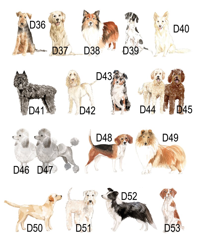 Digital Download Custom Pet Portrait Choose Your Pet Gifts For Pet Lovers Gifts For Her Personalized Pet Print PRINTABLE