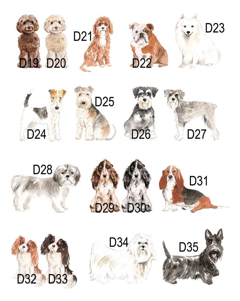 Digital Download Custom Pet Portrait Choose Your Pet Gifts For Pet Lovers Gifts For Her Personalized Pet Print PRINTABLE
