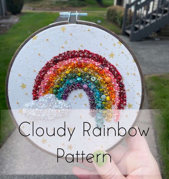 Handmade Embroidered Buddhist Knot Rainbow Patches Handmade Embroidered Buddhist Knot Rainbow Patches