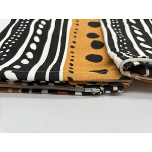 2x Ikea VILMIE Cushion Cover NEW 16 x 24" 40x60cm BlackOrange White Stripe Dots image 6