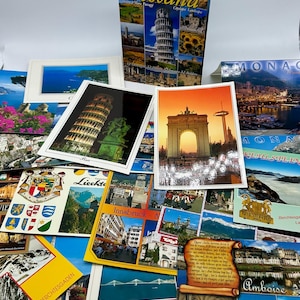 Lot 130+-European Postcards Recent-Mid 2000's Unused Post Crossing Lot
