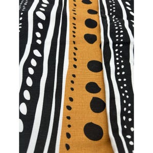 2x Ikea VILMIE Cushion Cover NEW 16 x 24" 40x60cm BlackOrange White Stripe Dots image 5