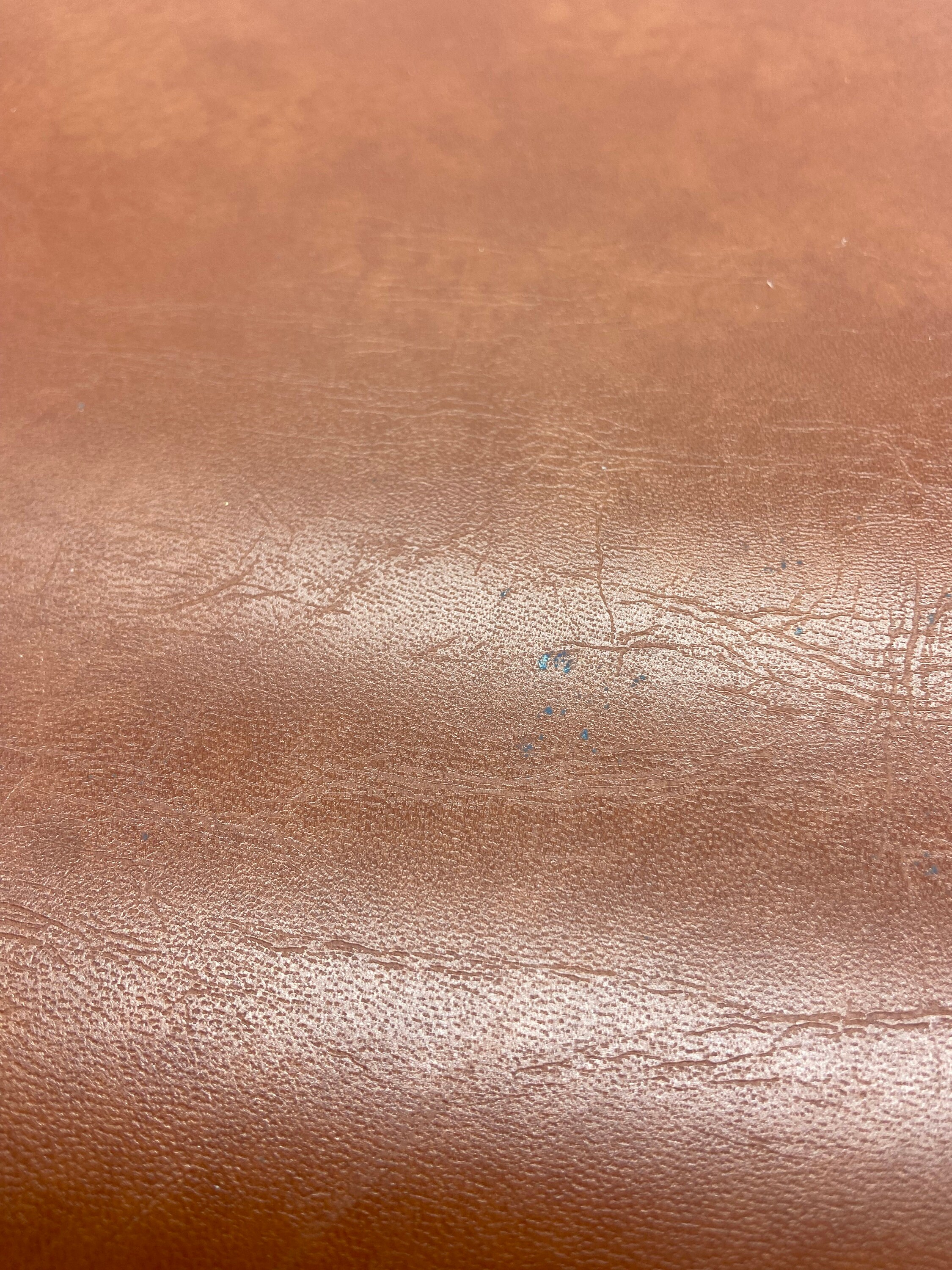 Koloman Handler Vintage Brown Leather Look Three Ring Binder MCM Office