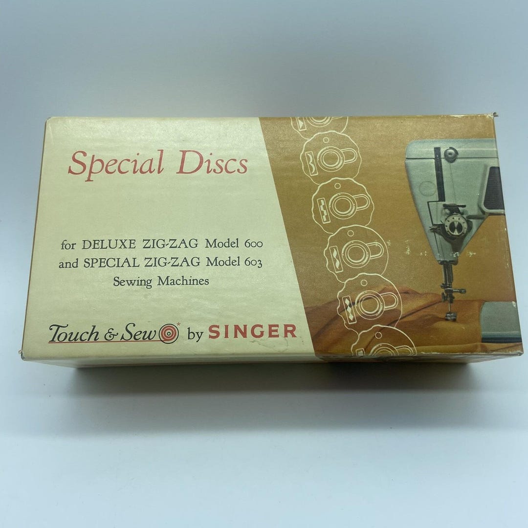 Vintage Singer Sewing Touch & Sew Special Discs Lot No. 21976 Zigzag ...