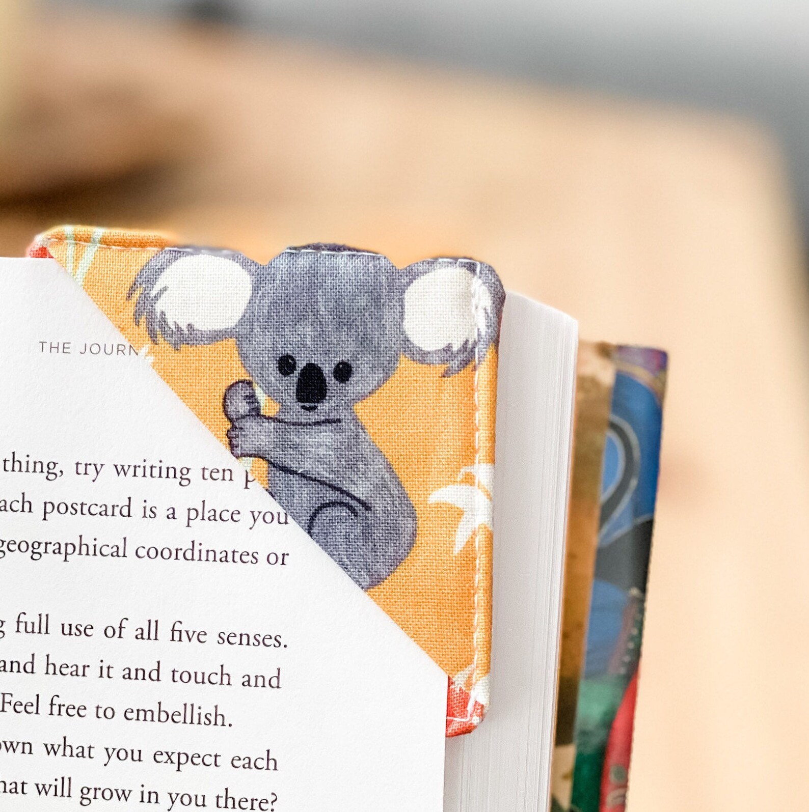 Koala Corner Bookmark Fabric Bookmarks Book Lover Gift Etsy Australia