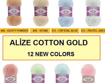 Alize Cotton Gold, Cotton yarn, Knitting Yarn, Bikini Yarn,amigurumi yarn,crochet yarn, baby yarn, swimsuit yarn, acryic yarn, lingerie yarn