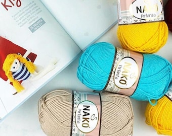 Nako Pırlanta, acrylic yarn, woman glowe, amigurimi Yarn Polyamide, Crewel Yarn, Crochet Yarn, Doll making, Kids' crafts, Knitting