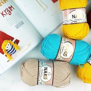 Nako Pırlanta, acrylic yarn, woman glowe, amigurimi Yarn Polyamide, Crewel Yarn, Crochet Yarn, Doll making, Kids' crafts, Knitting