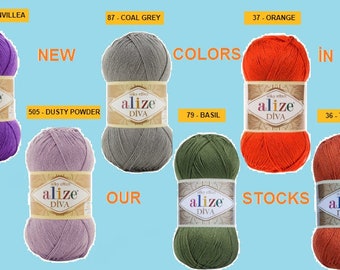 Alize Diva, Alize Diva Yarn, microfiber yarn, acrylic yarn, Bikini Yarn, swimsuit yarn, lingerie, lingerie yarn