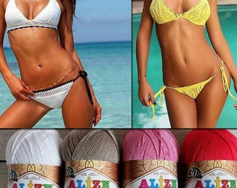 Alize Diva Stretch, microfiber yarn, acrylic yarn, Bikini Yarn, stretch yarn, elastic yarn, swimsuit yarn, lingerie, lingerie yarn