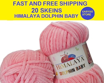 20 Skeins Fast And Free Shıppıng Himalaya Dolphin Baby, Himalaya Yarn, Baby Yarn Blanket Yarn, Velvet Yarn, Knitting Yarn, Dolphin Baby Yarn
