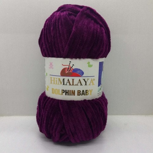 5 Hanks Himalaya Yarn Tibet 100% Cotton Tape Color Purple 42-D