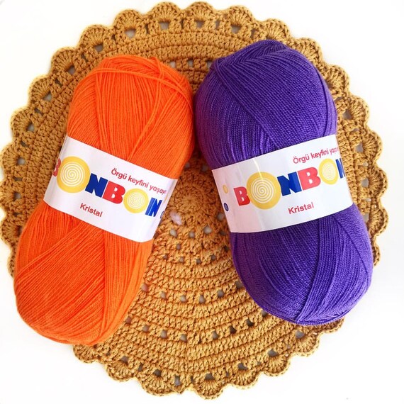 18 Skeins Nako Bonbon Kristal Free Standart Shipping, Nako Bonbon Crystal, acrylic yarn, woman glowe,Woman Hoode, elastic yarn,swimsuit yarn