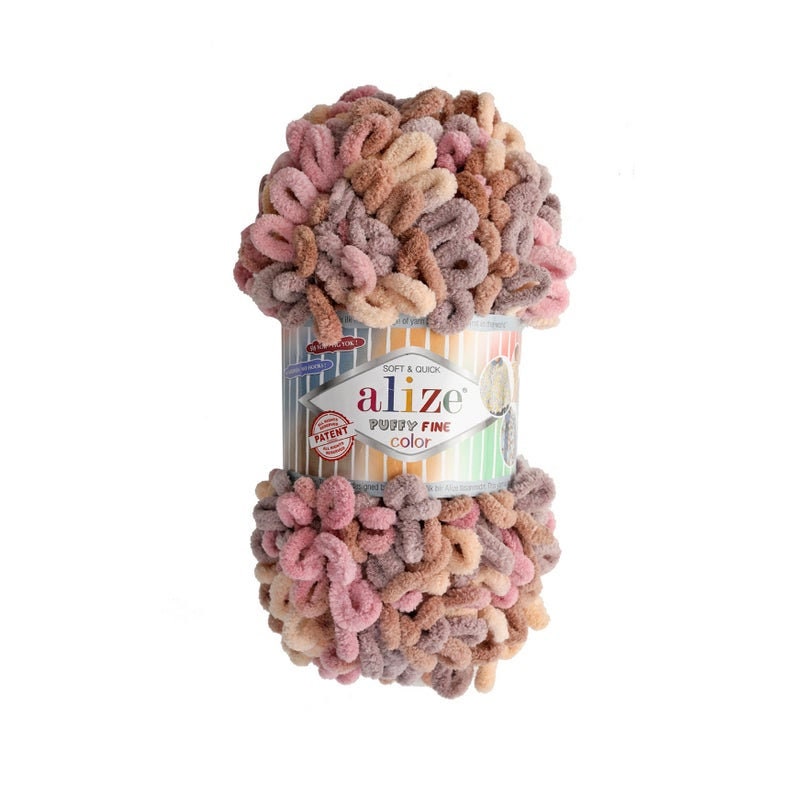 Alize Puffy Fine Color Blanket Yarn Velvet Yarn Easy Finger Etsy
