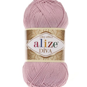 Alize Diva, Alize Diva Yarn, microfiber yarn, acrylic yarn, Bikini Yarn,  not stretch , swimsuit yarn, lingerie, lingerie yarn