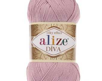Alize Diva, Alize Diva Yarn, microfiber yarn, acrylic yarn, Bikini Yarn,  not stretch , swimsuit yarn, lingerie, lingerie yarn