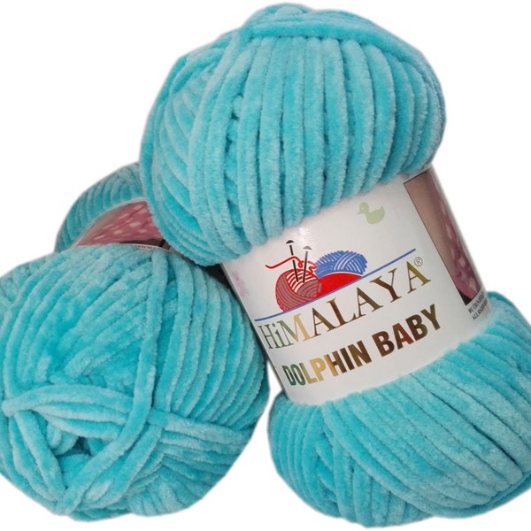 25 Skeins Himalaya Dolphin Baby Free And Fast Shipping, Himalaya Yarn, Baby Yarn,Baby Blanket Yarn, Velvet Yarn, Knitting, Dolphin Baby Yarn