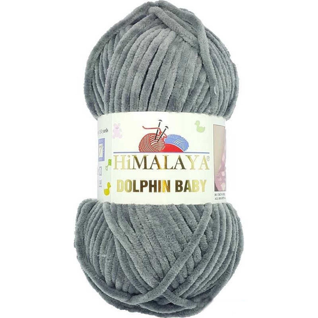 Himalaya Dolphin Baby Yarn 5 Pcs 5x100 Gram, Baby Wool, 500 Gram (17,63 oz) Wool Super Bulky Baby Blanket Yarn 655 yds (600m) Velvet Yarn, Himalaya
