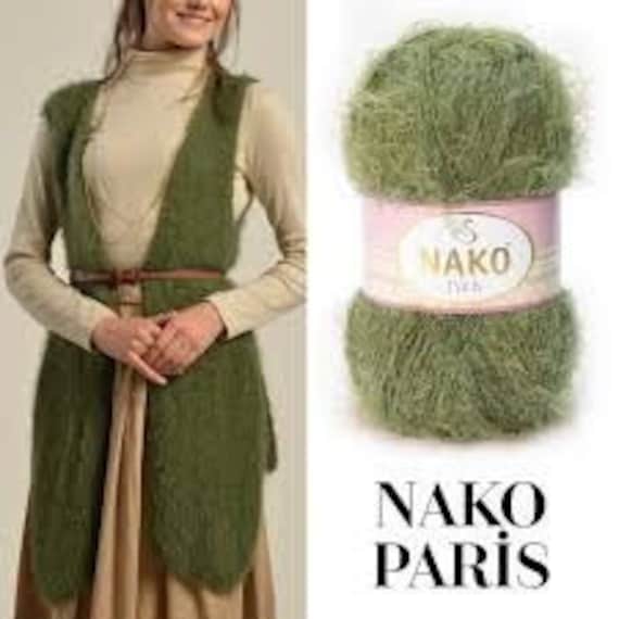 Nako Paris , acrylic yarn, woman glowe, Polyamide Yarn,Crochet Yarn, Doll making, Kids' crafts, Shawl Yarn For Winter, Scarf, Cardigan