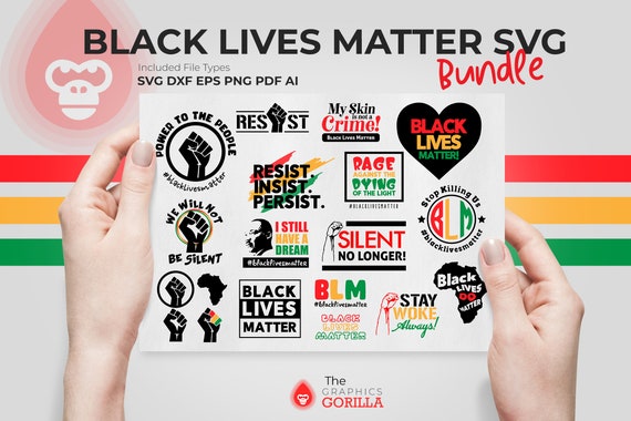 Download Black Lives Matter Svg Bundle Blm Svg Cut File 15 Blm Vector Etsy