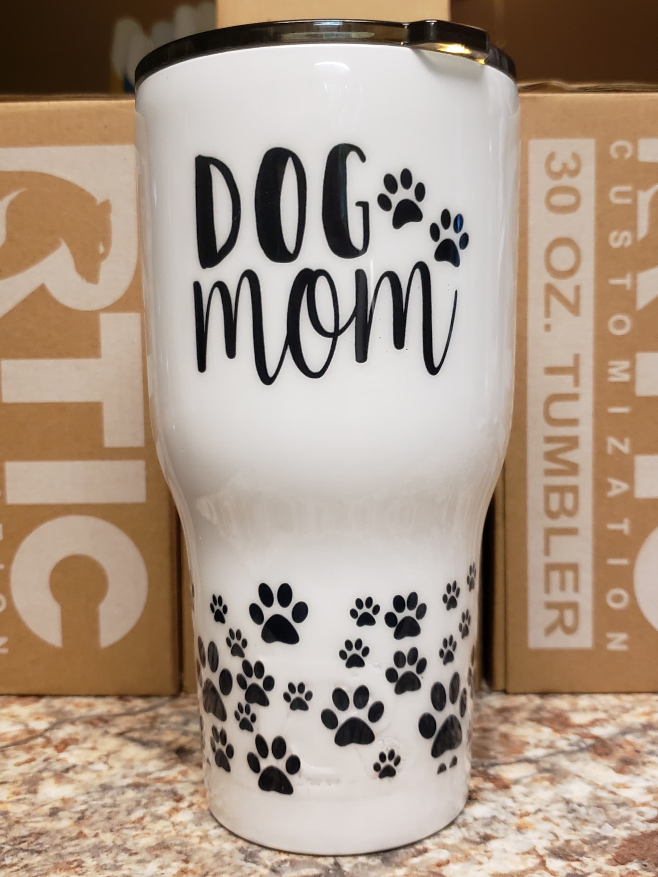 Dog Mom Epoxy Tumbler 30oz Rtic Tumbler Etsy