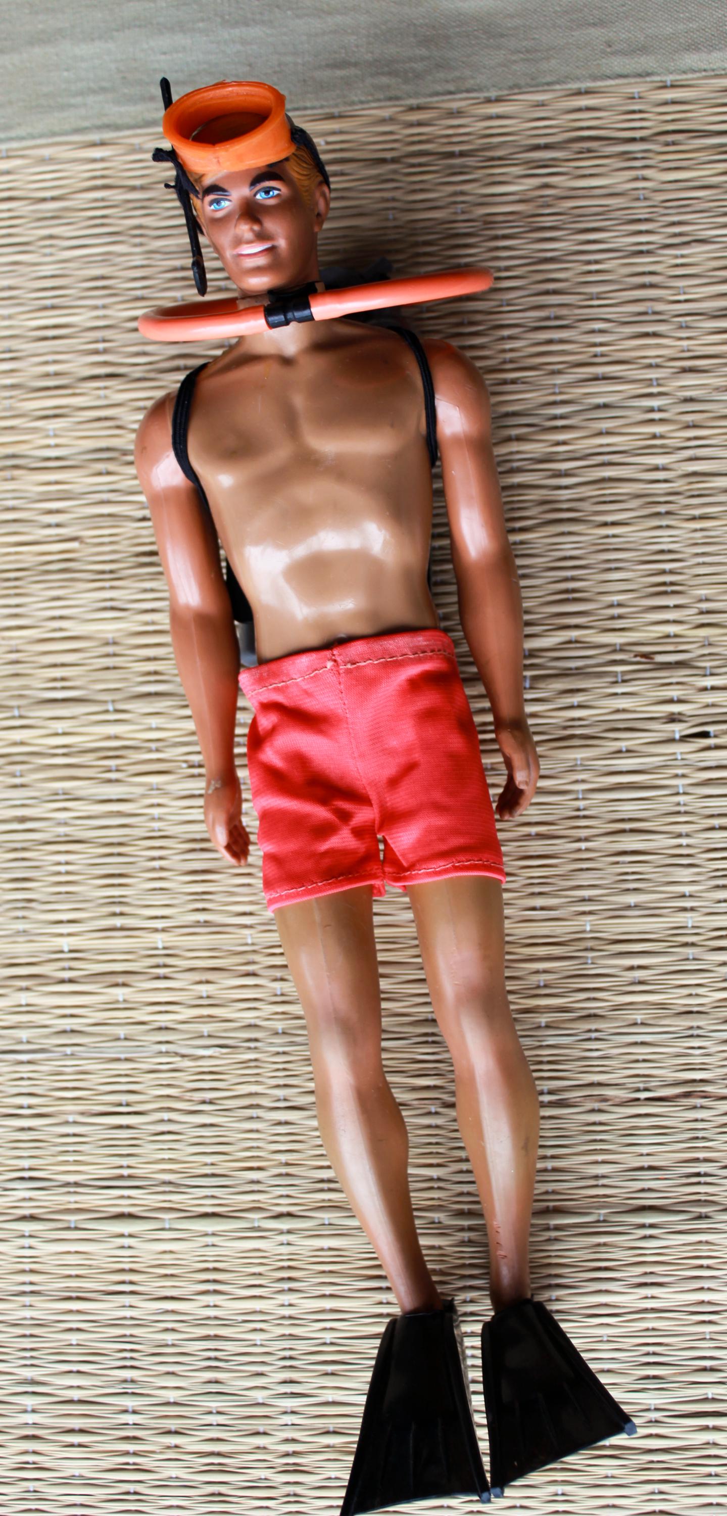 Vintage 1968 Ken Doll with Outfit Changes