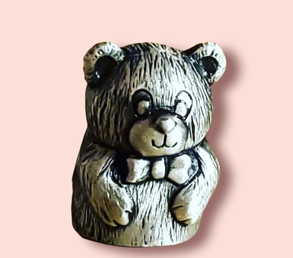 Teddy Bear Thimble Collectable Thimble Cute Thimble of Etsy