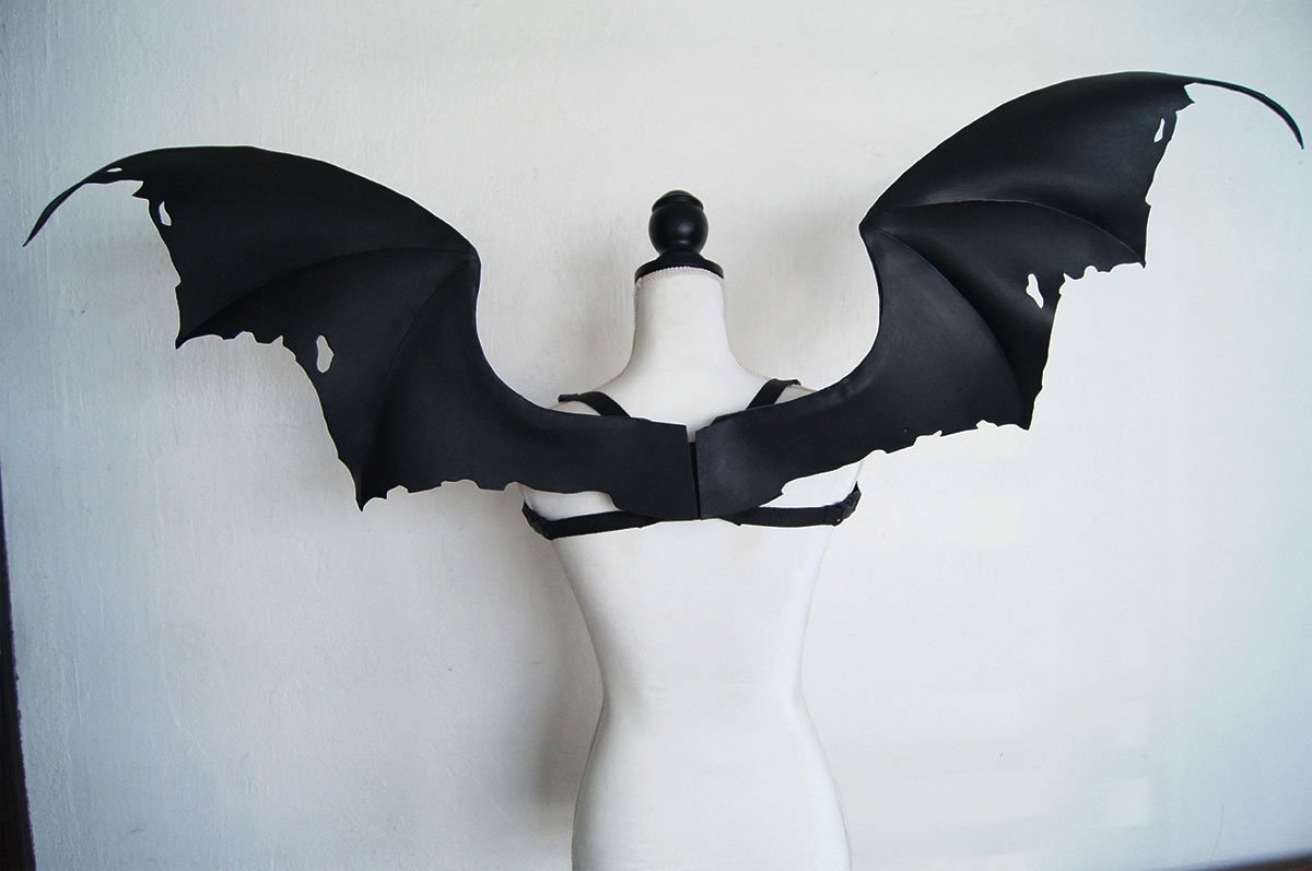 Vampire Inflatable Wings Black or Any Color Demon Vampire Dragon Cosplay Wings Medium Size 120cm ...