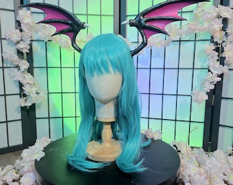 Ali per la testa e la vita Morrigan Aensland Lilith ali Darkstalkers cosplay succubo drago vampiro ali fascia per capelli set fatto a mano