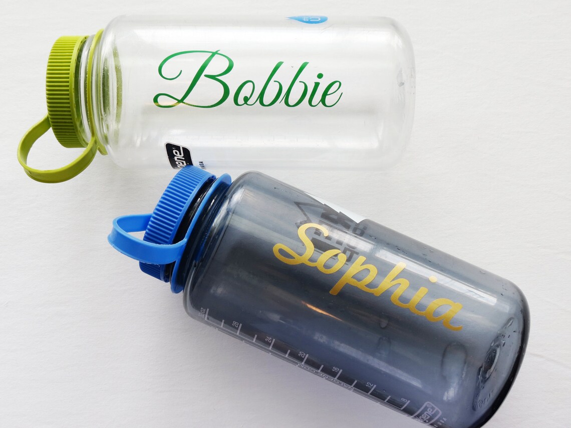 Nalgene Vinyl Sticker Decal Name or Single Word Customizable Etsy