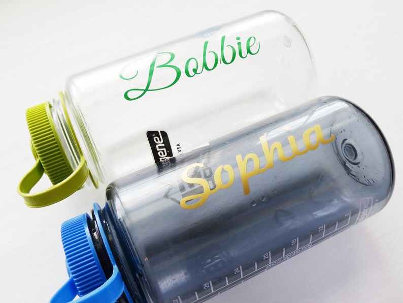 Nalgene Vinyl Sticker Decal Name or Single Word Customizable Etsy