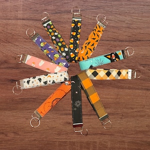 Halloween Key Wristlet- Fob Keychains- Keychains- Halloween