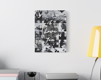 Personalized Photo Puzzle Canvas | Wall Art | I Love You Collage