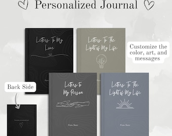 Personalized "Letters To" Journal | Matte Hardcover Journal | Personalized Gift | Custom Journal Gift