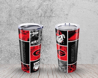 Georgia Bulldogs Tumbler 20oz | College Football | Georgia Football Tumbler | Travel Mug