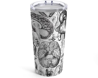 Anatomy Vintage Tumbler | 20oz Insulated Travel Mug | Anatomical Design