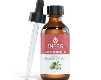 Soursop Bitters Liquid Drops Extract – Immunity, Digestion & Constipation Support w/ Turmeric for Optimal Wellness, Organic, 2500mg 2oz