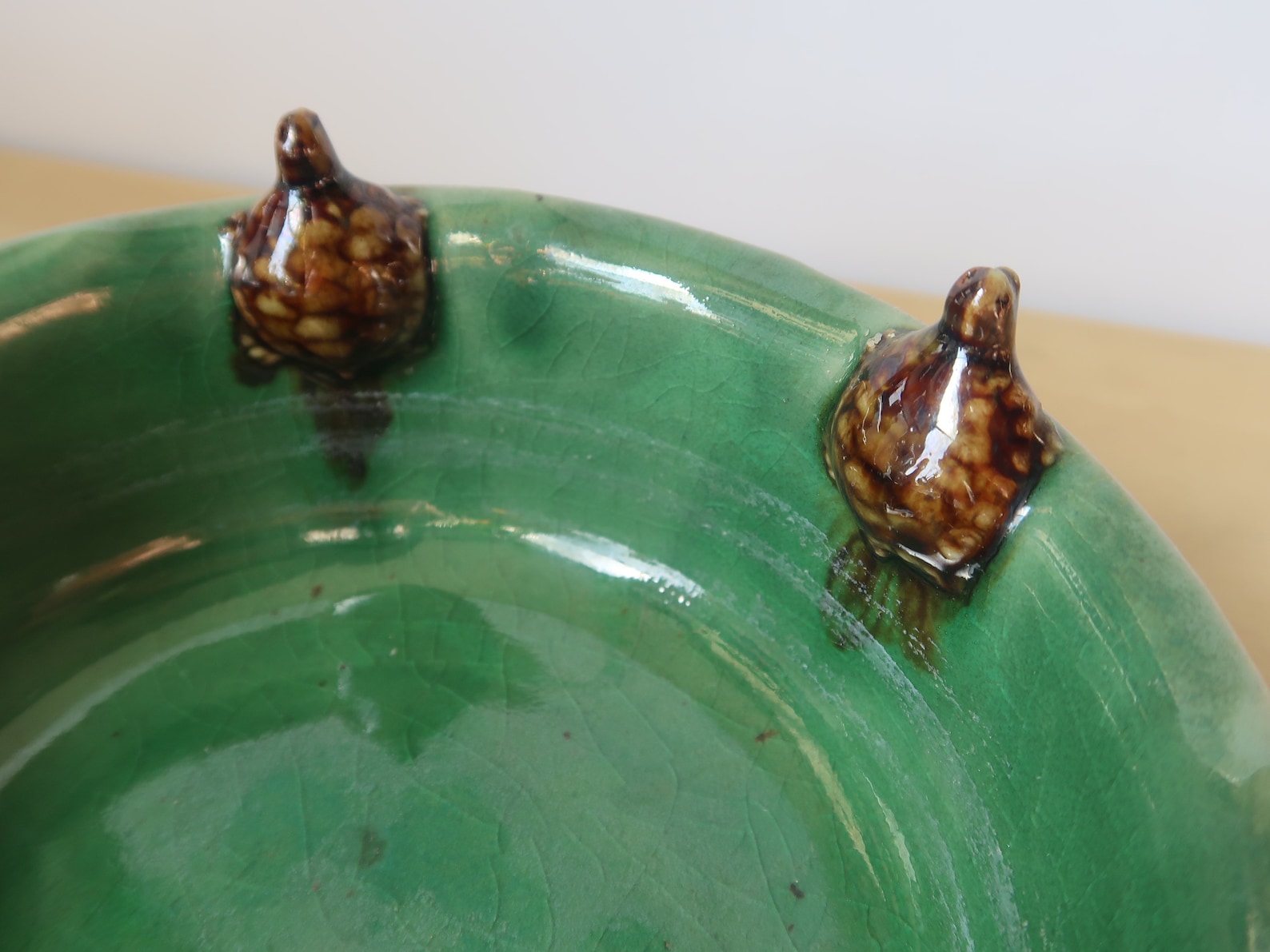 Green Ceramic Turtle Bowl Hand made pottery animal catchall Etsy