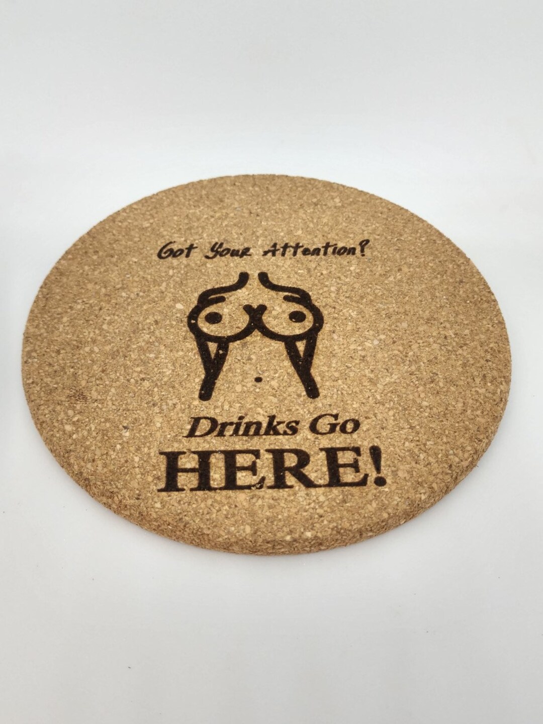 Laser Engraved Funny Gag Gift Coasters Set of 4 Cork Drink Etsy