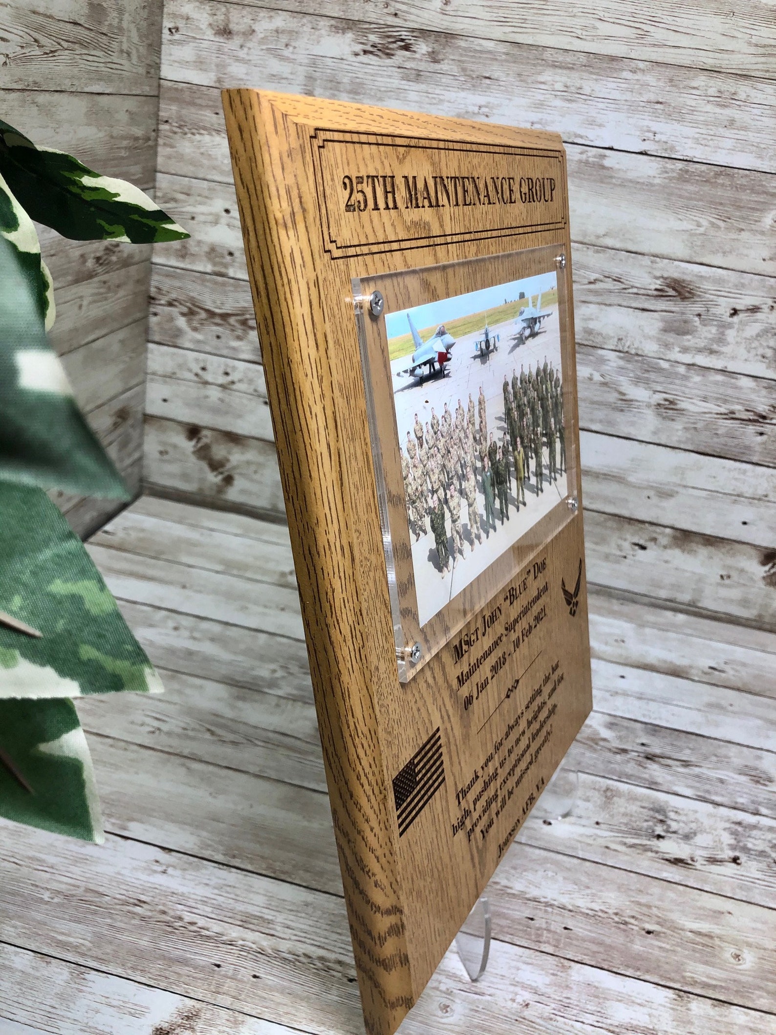 Photo Insert Wood Plaque Personalized 9x12 or Etsy