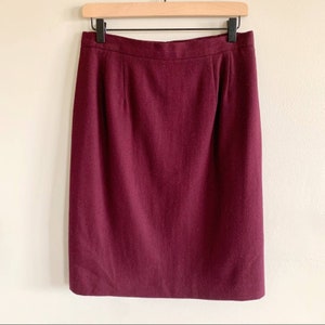 Vintage • worthington merlot wool skirt 14 petite