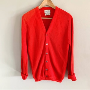 Vintage • knit button down cardigan medium lightweight