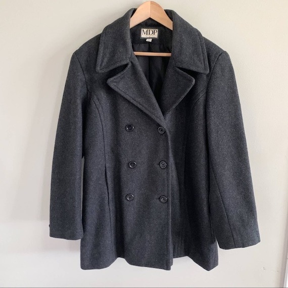 Vintage Mario De Pinto Wool Double Button Pea Coat Jacket - Etsy